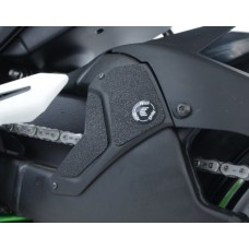 R&G Racing Boot Guard 3-Piece (2-Pieces on left side of swingarm, 1 Piece on OEM exhaust shield) for Kawasaki H2 / H2R '15-'22